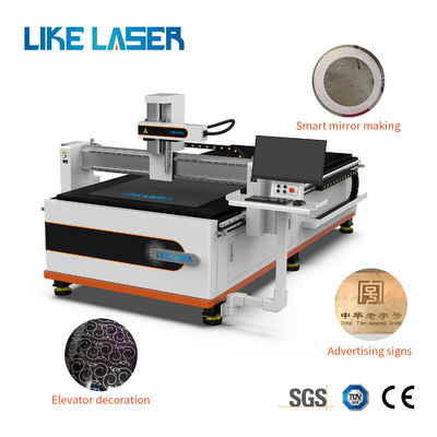 Machine de gravure CNC pour miroir décoratif gravé en acier inoxydable porte d'ascenseur