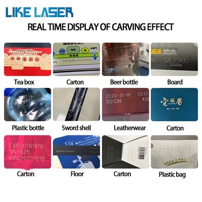 Machine de marquage laser à ondes continues de CO2 pour une production en ligne rapide d'étiquettes en plastique