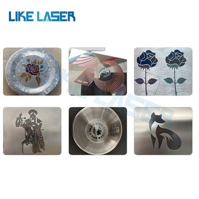 Max 50W 100W clavier bricolage couleur en acier Qr code stylo à bille rotatif Logo en aluminium profond Machine de gravure au laser en bronze pour le métal 3D