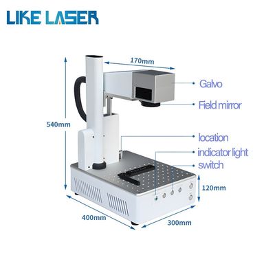 La machine de marquage au laser à fibre Jpt M7 20W 30W est une machine de gravure au laser couleur Mopa.