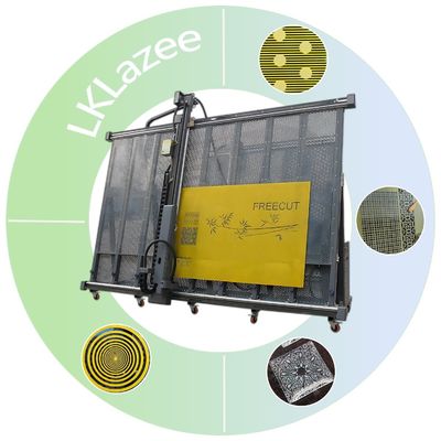 Machine de gravure de lames laser verticales en verre personnalisé pour la porte coulissante en verre