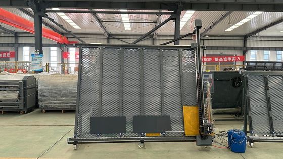 Machine de gravure de lames laser verticales en verre personnalisé pour la porte coulissante en verre