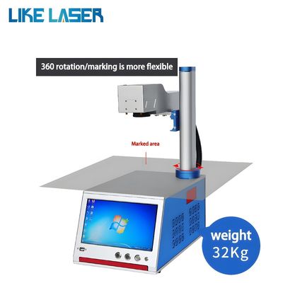Machine de marquage laser à fibre 20W 30W pour carte d'identité en PVC bijoux Dag Tag montre tout en un