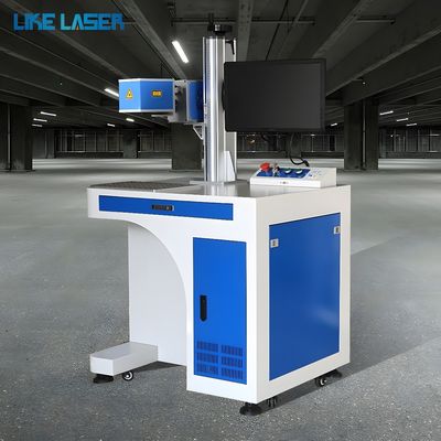 Machine de marquage laser à haute précision à base de fibres pour fil de ligne d'extrusion en plastique en ligne