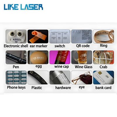 Machine de marquage au laser volant pour une zone de marquage de bureau standard 175 mm * 175 mm
